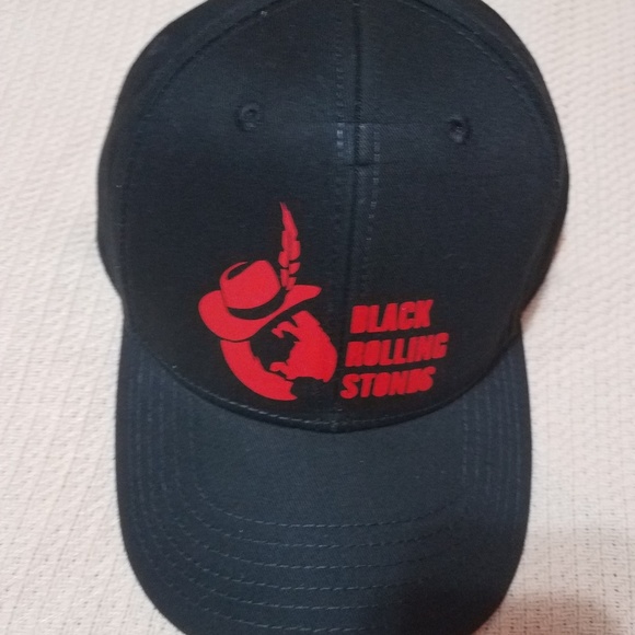 Black Rollingstones army hat or blk - Picture 2 of 2